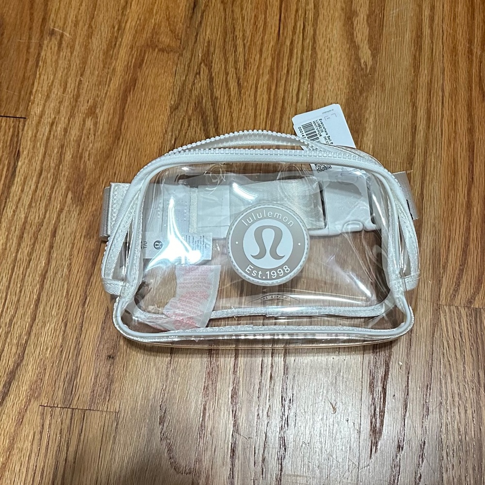 Clear Lululemon belt bag